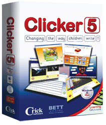 a photo of the box for the clicker 5 software