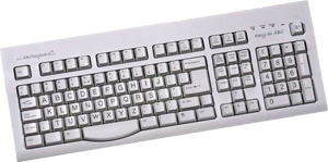 a keyboard with the letters in alphabetical order rather than q-w-e-r-t-y