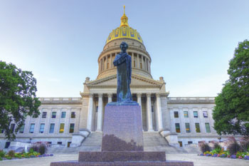 a photo of the West Virginia state capitol building