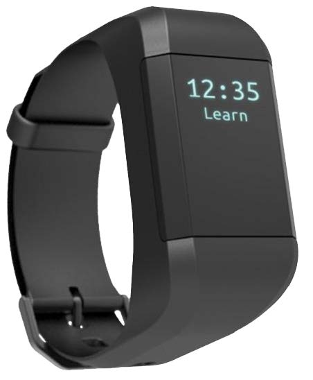 the Revibe connect is a  single black band with a small digital face